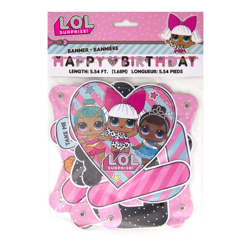 LOL Surprise Happy Birthday Banner | LOL Surprise Party Supplies
