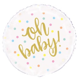 Oh Baby! Baby Shower Foil Balloon | Oh Baby Party Supplies