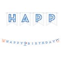 Blue Farmhouse 1st Birthday Banner | Blue Farm 1st Birthday Party Supplies