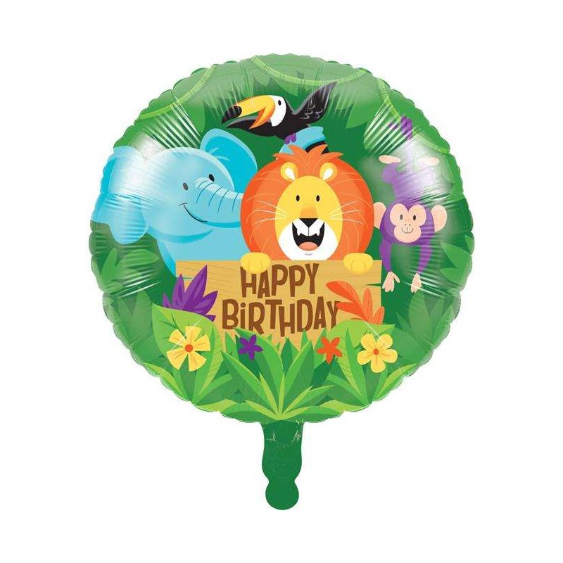Jungle Safari Foil Balloon | Jungle Animals Party Supplies