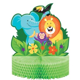 Jungle Safari Honeycomb Centrepiece | Jungle Animals Party Supplies