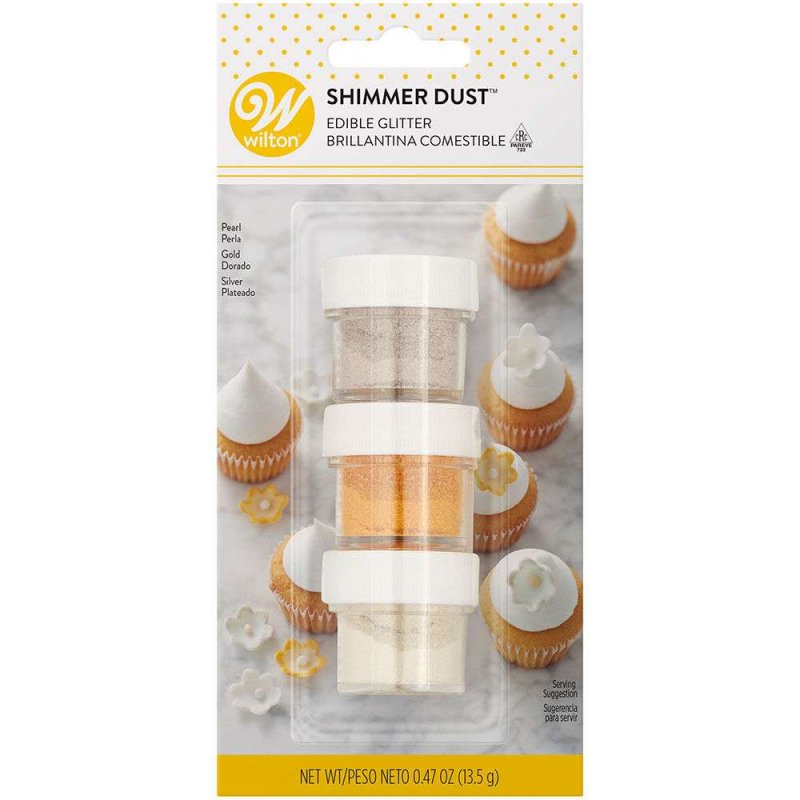 Wilton Elegant Shimmer Glitter Dust (Set of 3) | Wilton Party Supplies