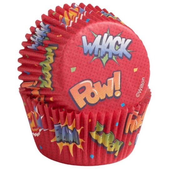 Superhero Baking Cups (Pack of 75) | Wilton Party Supplies