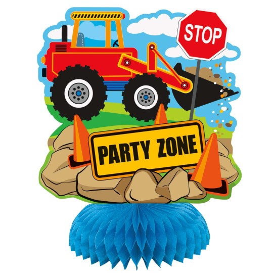 Construction Party Honeycomb Centerpieces (Set of 3) | Construction Party Supplies