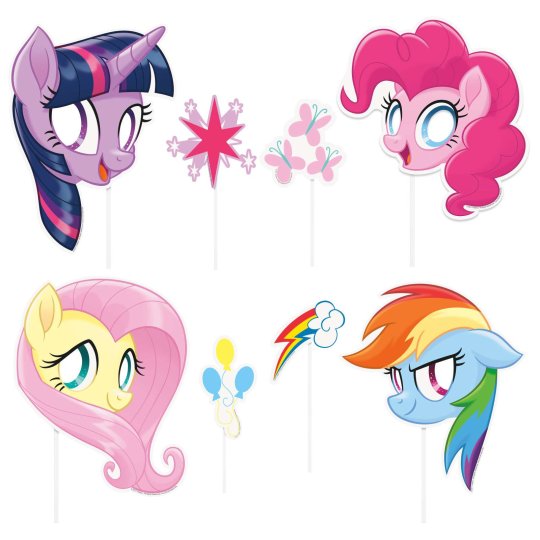 My Little Pony Photo Booth Props (Pack of 8) | My Little Pony Party Supplies