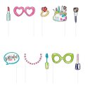 Spa Party Photo Props (Set of 10) | Spa Party Party Supplies