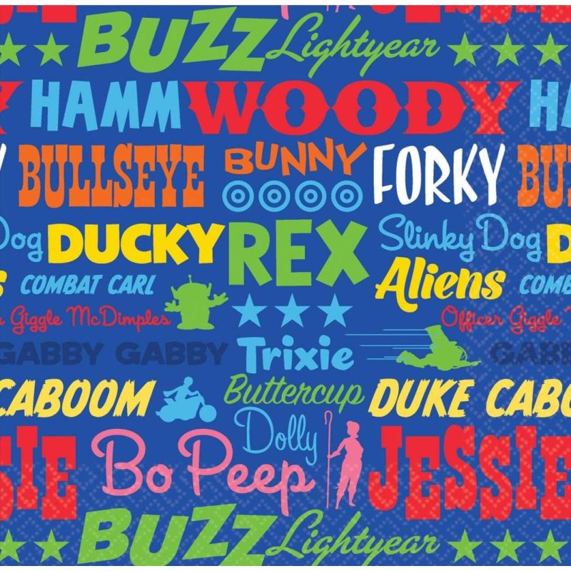 Toy Story 4 Small Napkins (Pack of 16) | Toy Story Party Supplies