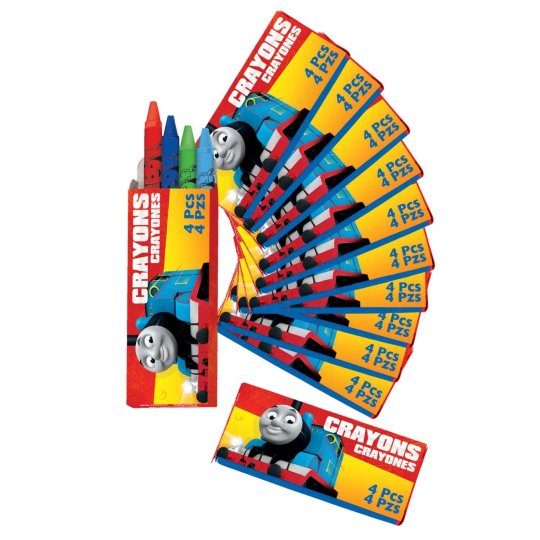 Thomas the Tank Engine Mini Crayon Boxes (Pack of 12) | Thomas the Tank Engine Party Supplies
