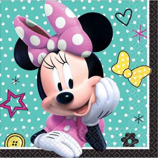 Minnie Mouse Small Napkins (Pack of 16) | Discontinued Party Supplies