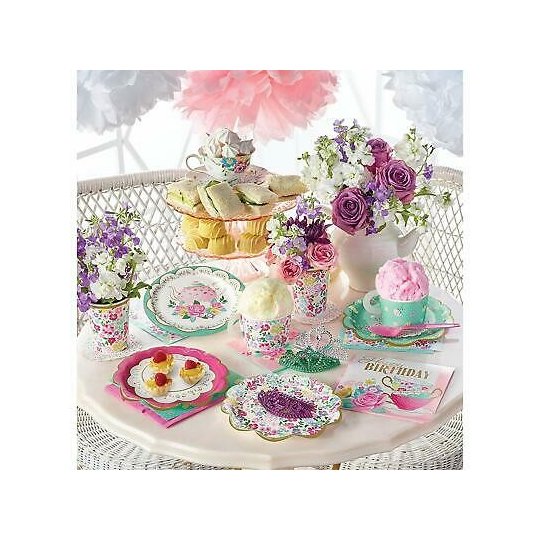 Floral Tea Party Teapot Centrepiece | Floral Tea Party Party Supplies