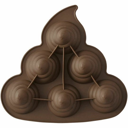 Wilton Silicone Poop Mold | Emoji Party Supplies