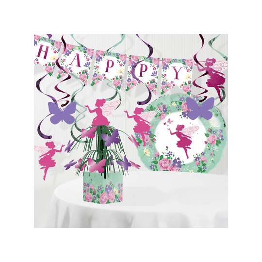 Floral Fairy Sparkle Cascade Centrepiece | Discontinued Party Supplies