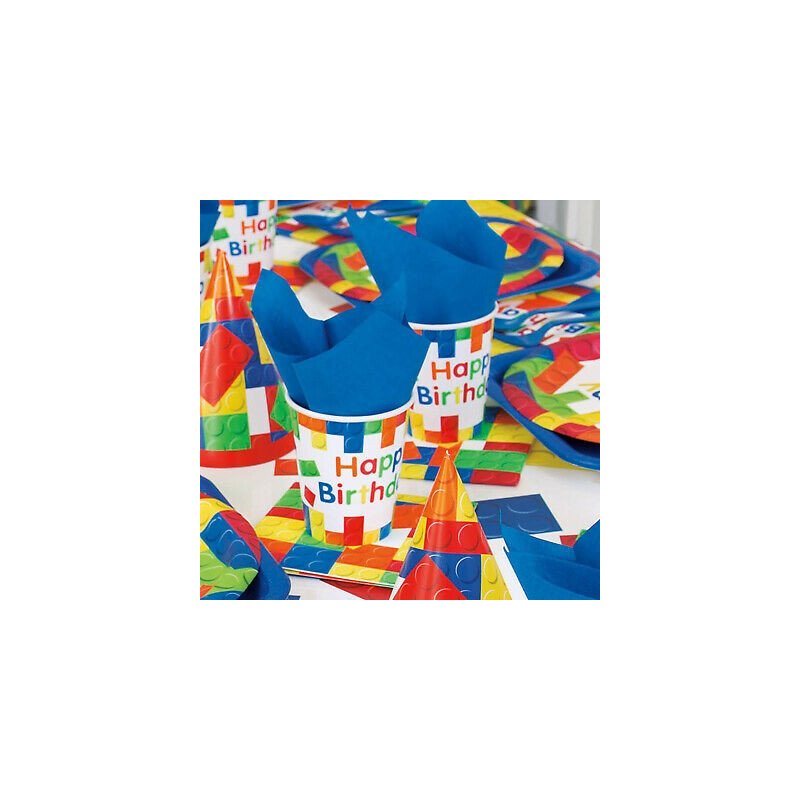 Block Party Cupcake Picks (Pack of 12) | Lego Party Supplies