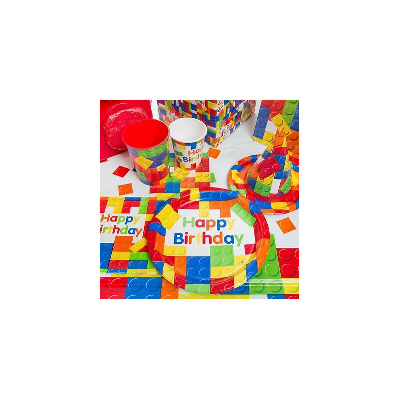 Block Party Cupcake Picks (Pack of 12) | Lego Party Supplies