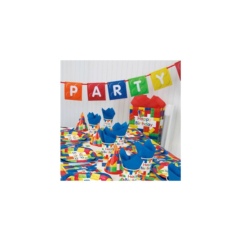 Block Party Cupcake Picks (Pack of 12) | Lego Party Supplies