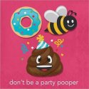 Emoji Party Pooper Large Napkins (Pack of 16) | Emoji Party Supplies