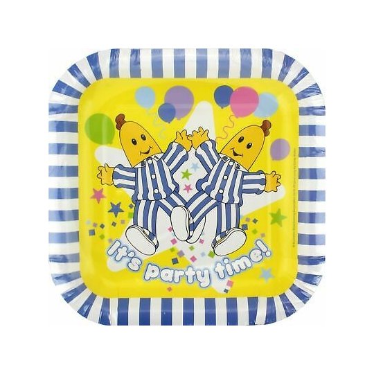Bananas in Pyjamas Large Paper Plates (Pack of 8) | Bananas in Pyjamas Party Supplies