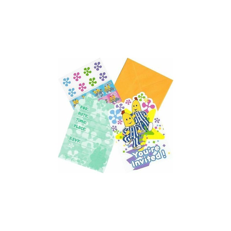 Bananas in Pyjamas Party Invitations Set (Pack of 8) | Bananas in Pyjamas Party Supplies