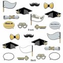 Graduation Photo Booth Props (Set of 11) | Graduation Party Supplies