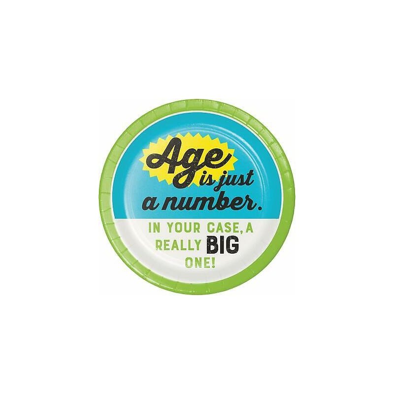 Old Age Humour Small Plates (Pack of 8) | Old Age Humour Party Supplies