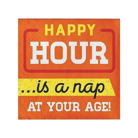 Old Age Humour Classic Small Napkins (Pack of 16) | Old Age Humour Party Supplies