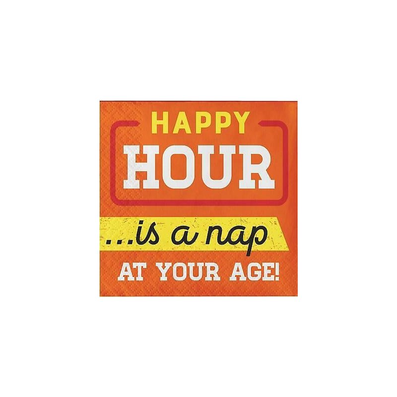 Old Age Humour Classic Small Napkins (Pack of 16) | Old Age Humour Party Supplies