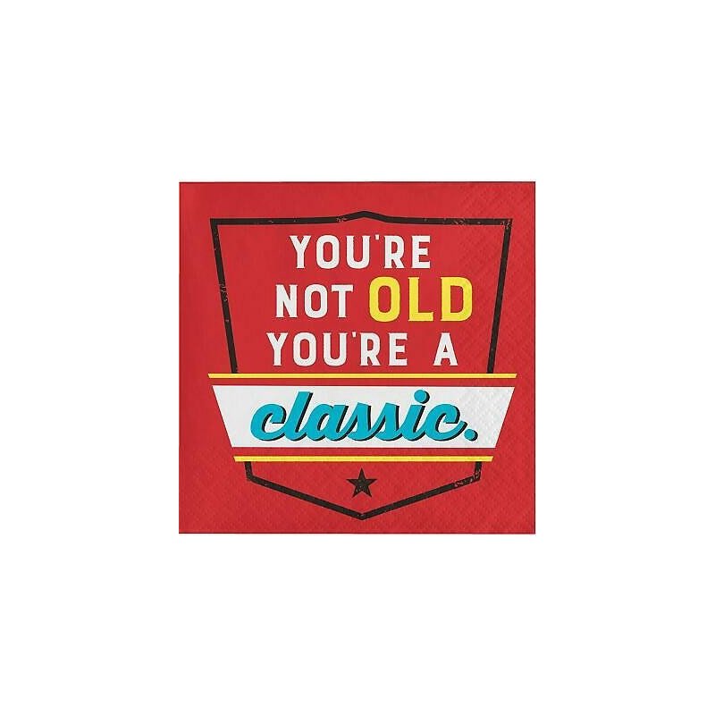Old Age Humour Classic Small Napkins (Pack of 16) | Old Age Humour Party Supplies
