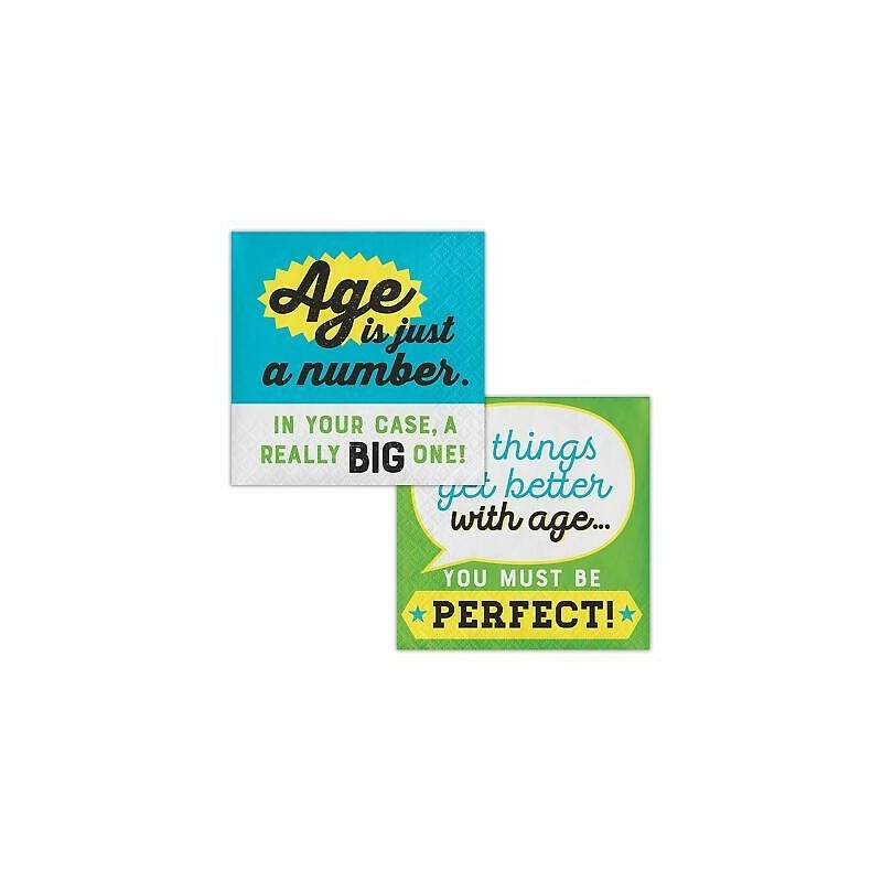 Old Age Humour Small Napkins (Pack of 16) | Old Age Humour Party Supplies