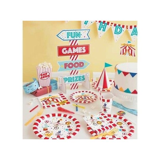 Circus Carnival Plastic Tablecloth | Circus Party Supplies