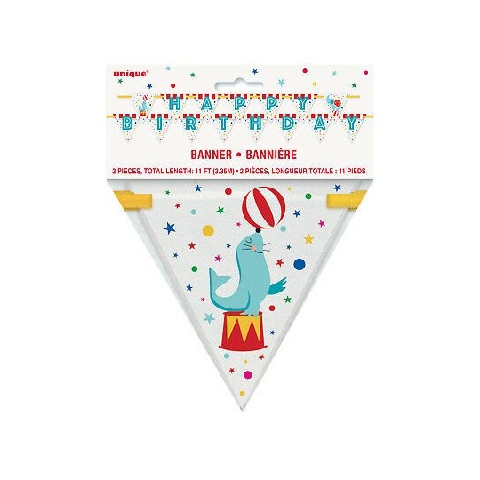 Circus Carnival Birthday Party Banner | Circus Party Supplies
