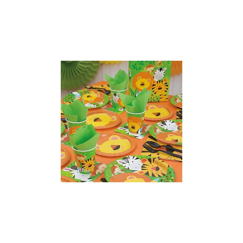 Animal Jungle Paper Cups (Pack of 8) | Jungle Animals Party Supplies