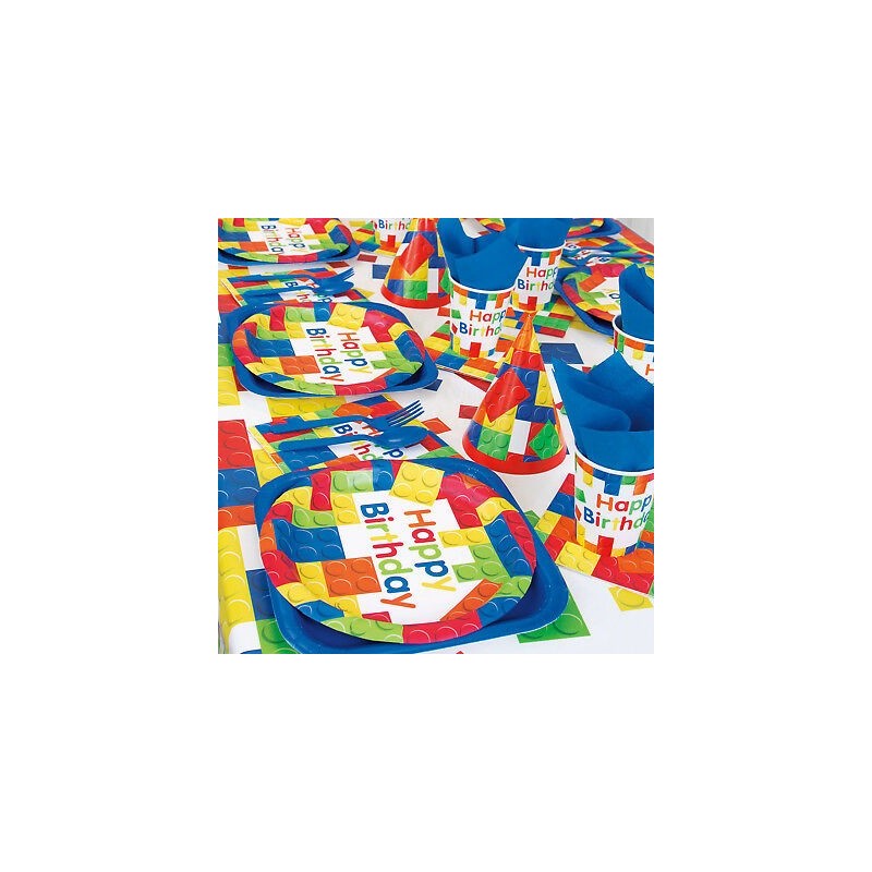 Block Party Paper Cups (Pack of 8) | Lego Party Supplies