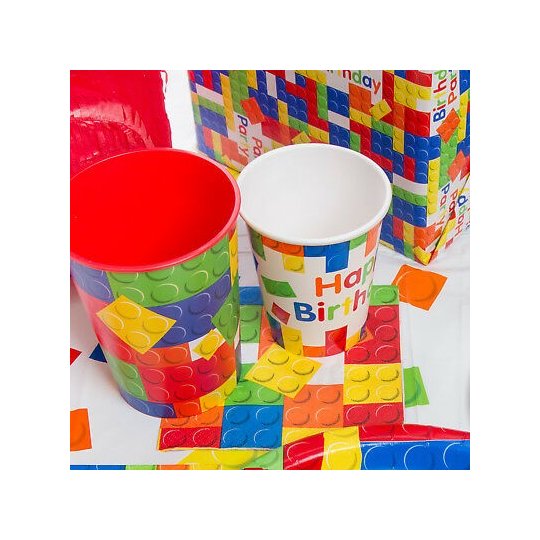 Block Party Plastic Cup | Lego Party Supplies