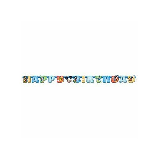 Mickey Mouse Birthday Jointed Banner | Mickey Mouse Party Supplies