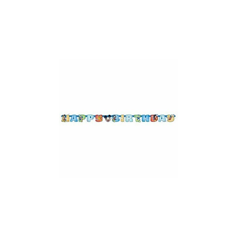 Mickey Mouse Birthday Jointed Banner | Mickey Mouse Party Supplies