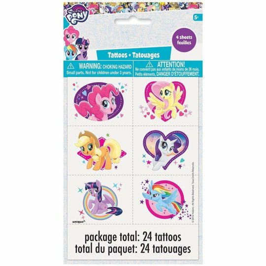 My Little Pony Tattoos (Set of 24) | My Little Pony