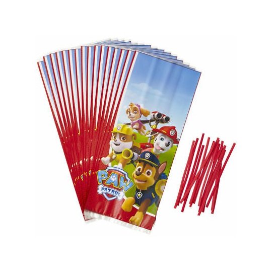 Paw Patrol Party Bags (Pack of 16) | Paw Patrol Party Supplies